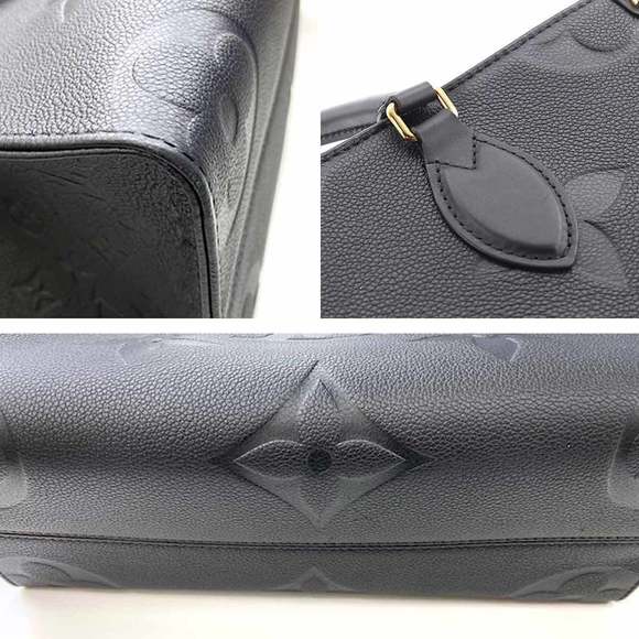 Louis Vuitton Monogram Emplant Onthego MM Shoulder Bag Noir - Picture 7 of 8